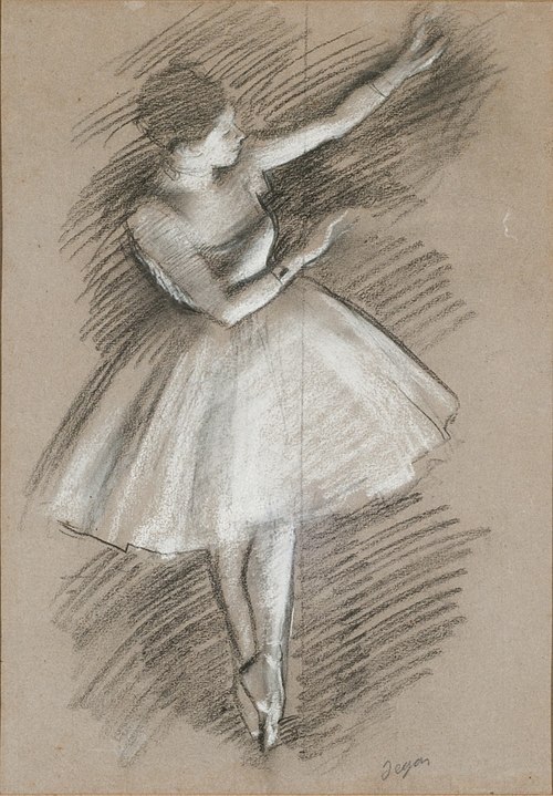 dancer in white, 1877, Edgar Degas