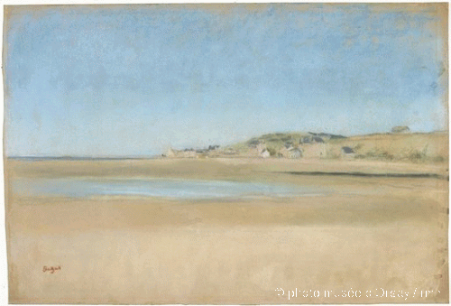 maisons au bord de la mer, 1869, Edgar Degas