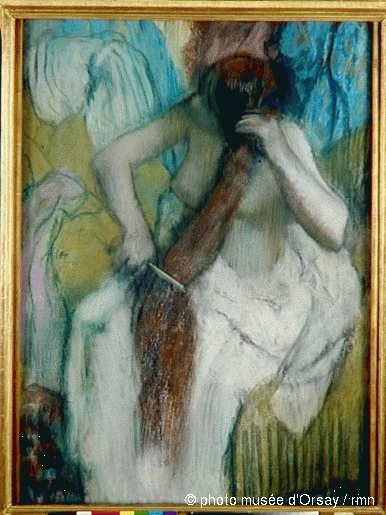 Femme se coiffant, 1887, Edgar Degas