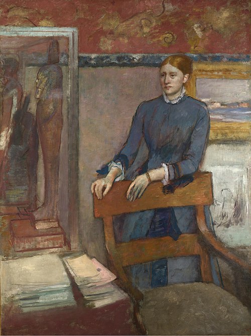 Hélène Rouart dans le bureau de son père, 1886, Edgar Degas