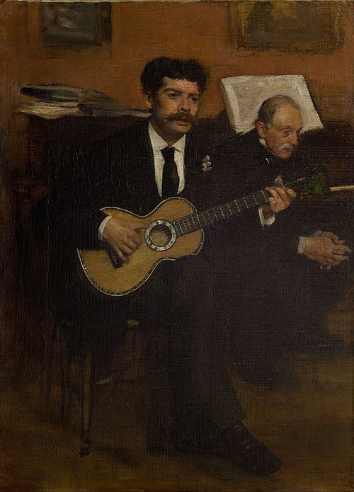 Lorenzo Pagans et Auguste de Gas, 1869, Edgar Degas