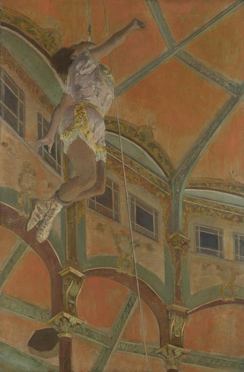 Mademoiselle La La au cirque Fernando, 1879, Edgar Degas