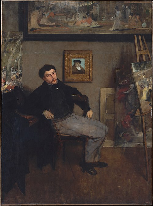 Portrait de James Tissot, 1867, Edgar Degas