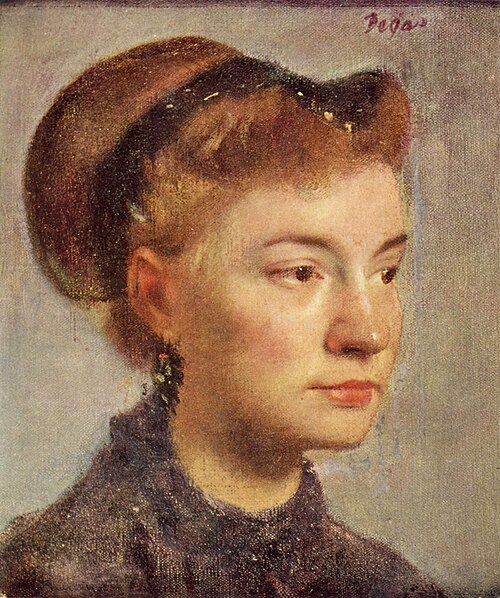 Portrait de jeune femme, 1867, Edgar Degas