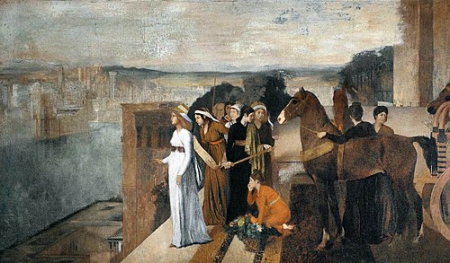 Sémiramis construisant Babylone, 1860, Edgar Degas