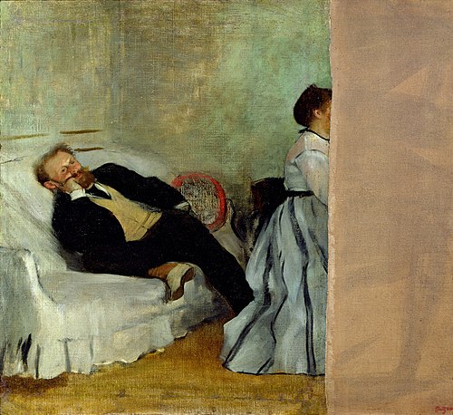 Monsieur et Madame Édouard Manet, 1868, Edgar Degas