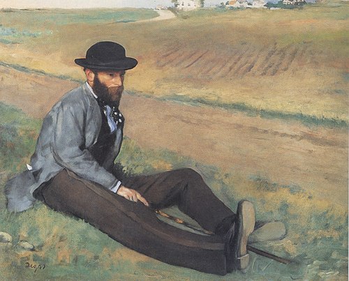 Portrait d’Eugène Manet, 1874, Edgar Degas