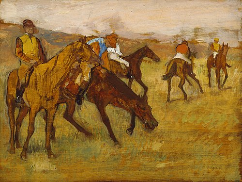 Avant la course, 1882, Edgar Degas
