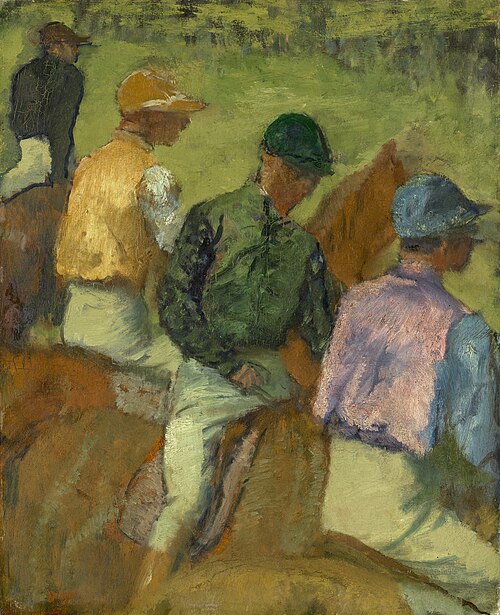 Four Jockeys, 1889, Edgar Degas