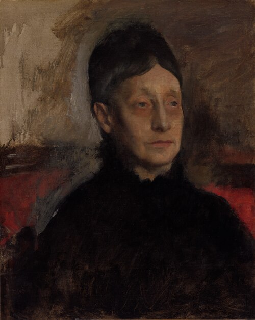 Stefanina Primicile Carafa, Marchioness of Cicerale and Duchess of Montejasi, 1875, Edgar Degas