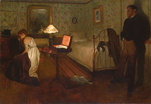 Intérieur, 1868, Edgar Degas
