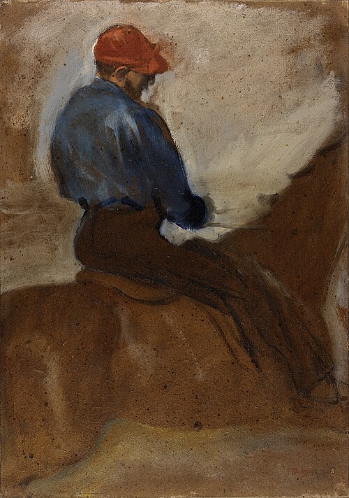 Jockey with Red Cap, 1867, Edgar Degas