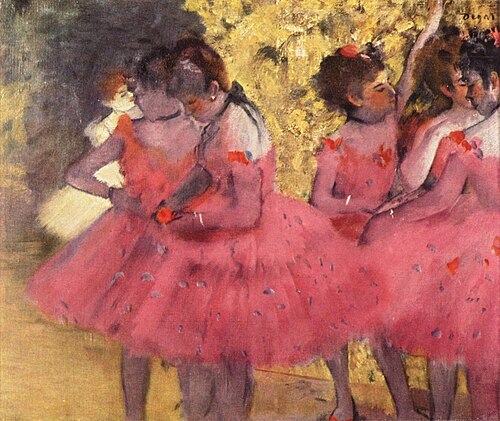 Dancers in Red Skirts, 1884, Edgar Degas