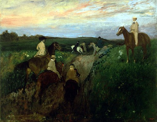 La Promenade à cheval, 1867, Edgar Degas