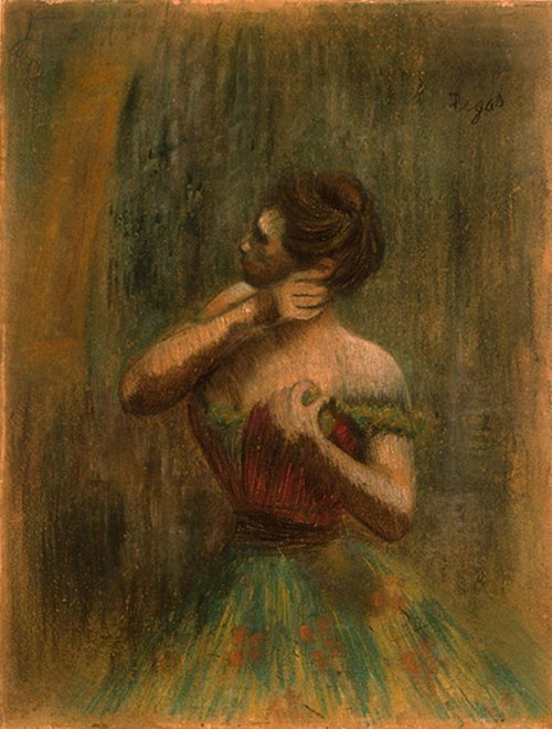 Danseuse en robe rouge, 1897, Edgar Degas