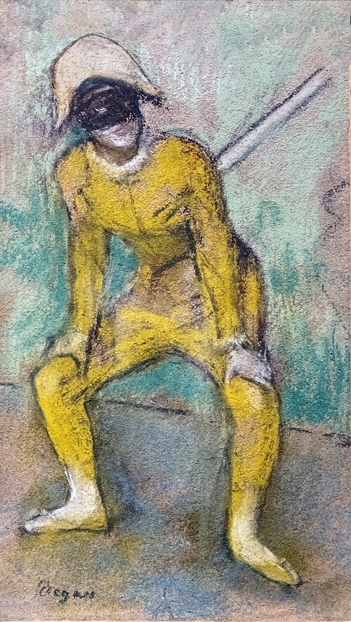 L'Arlequin jaune, 1884, Edgar Degas