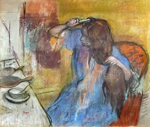 Femme à la coiffeuse, 1879, Edgar Degas