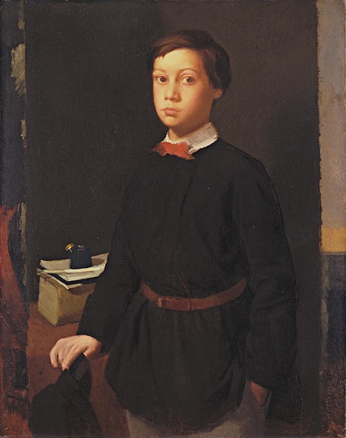 René de Gas à l'encrier, 1855, Edgar Degas