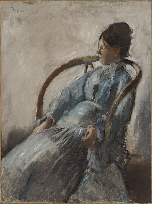 Madame de Nittis, 1872, Edgar Degas