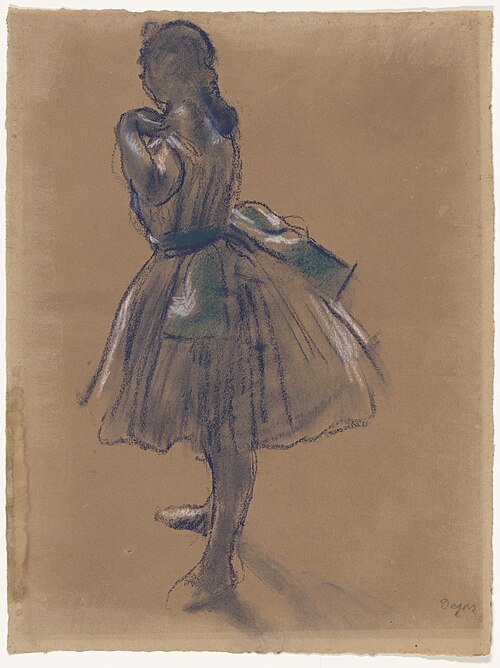Dancer Adjusting Her Dress, 1885, Edgar Degas