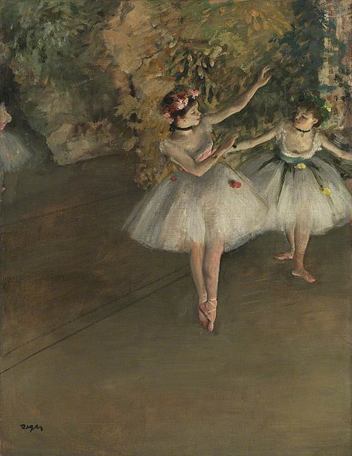 Two Dancers on a Stage, 1874, Edgar Degas