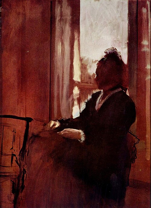 Woman at a Window, 1871, Edgar Degas