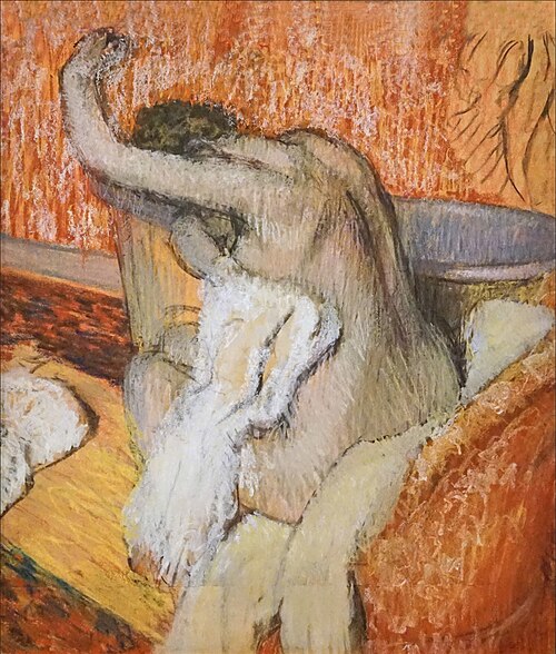 After the bath - woman drying herself, 1895, Edgar Degas