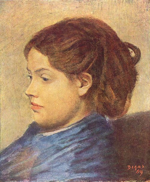 Portrait de Emma Dobigny, 1869, Edgar Degas