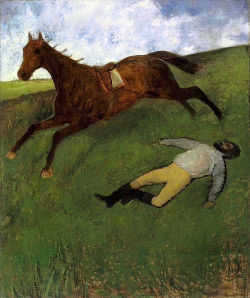 Jockey blessé, 1897, Edgar Degas