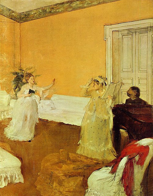 La répétition de chant, 1873, Edgar Degas