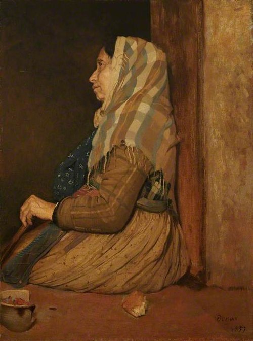 A Roman Beggar Woman, 1857, Edgar Degas