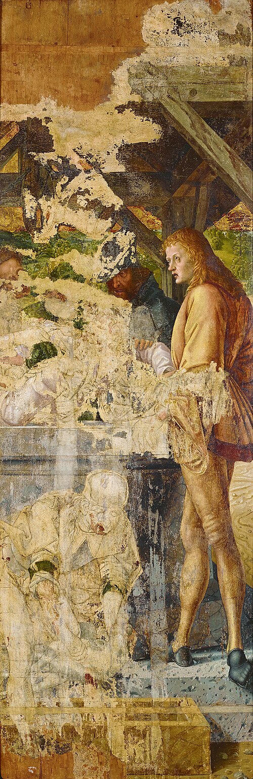 Joseph is trown into a well, 1474, Michael Pacher
