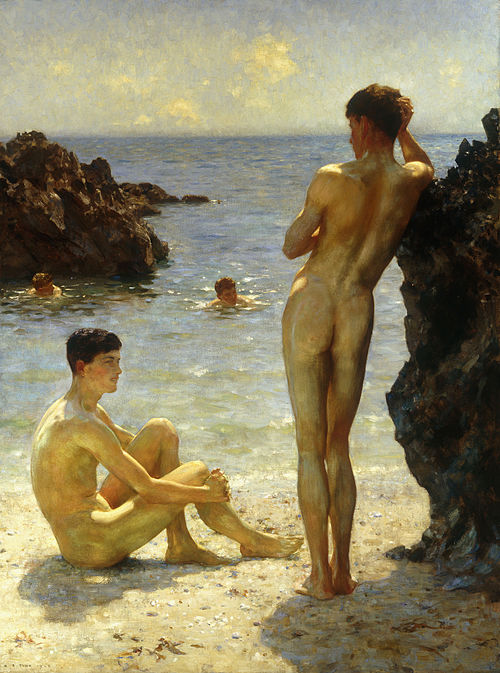 Lovers of the Sun, 1923, Henry Scott Tuke