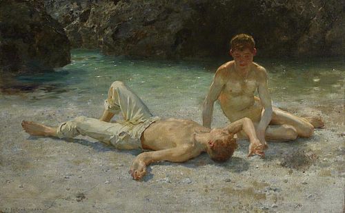 Noonday Heat, 1903, Henry Scott Tuke