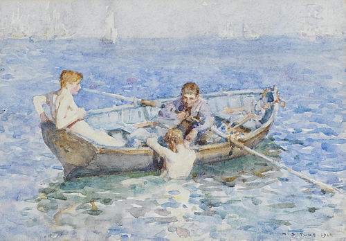 Study for „August Blue“, , Henry Scott Tuke