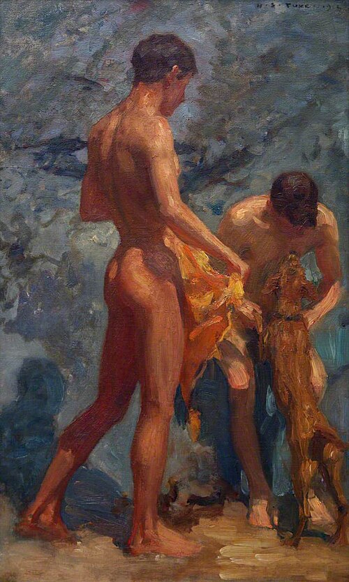 Study of Bathing Boys, 1912, Henry Scott Tuke