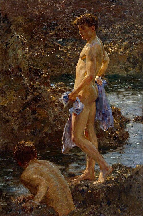Un groupe de baigneurs, 1914, Henry Scott Tuke