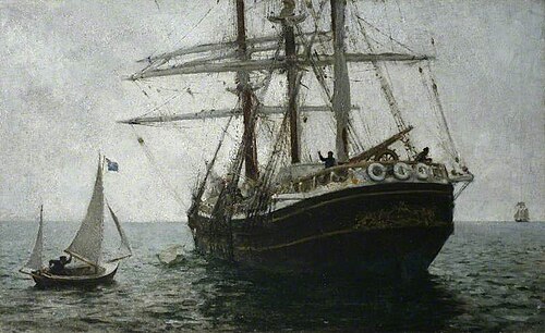 The Missionary Boat, 1894, Henry Scott Tuke