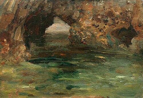Archway in Rock Pool, 1925, Henry Scott Tuke