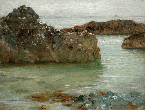 Rocks at Newporth, , Henry Scott Tuke