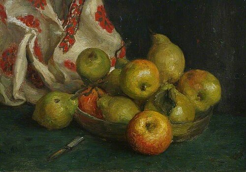 Dish of Fruit with Cloth, , Henry Scott Tuke