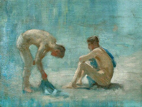 Study for 'Aquamarine', 1927, Henry Scott Tuke