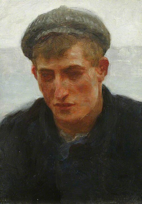 Sketch for 'Summer Evening', 1900, Henry Scott Tuke