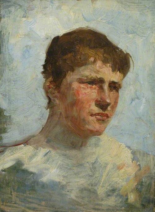 Study for 'August Blue', 1893, Henry Scott Tuke