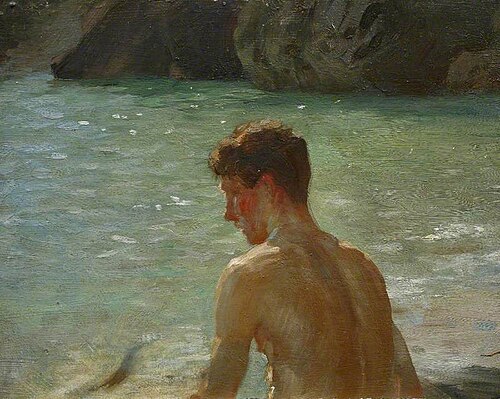 Sketch for 'The Critics', 1928, Henry Scott Tuke