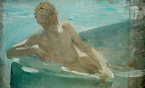 Sketch for 'Morning Splendour', 1921, Henry Scott Tuke