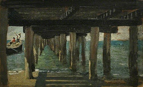 Under the Jetty (recto), , Henry Scott Tuke