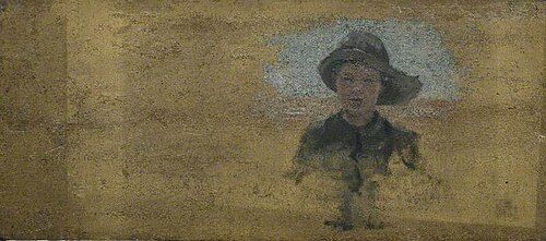Young Boy in a Hat* (verso), , Henry Scott Tuke