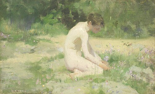 Sea-pinks, , Henry Scott Tuke