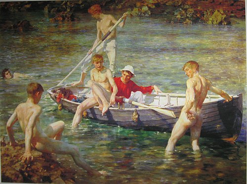 Ruby, Gold and Malachite, 1902, Henry Scott Tuke
